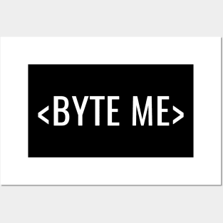 BYTE ME Coder Design Posters and Art